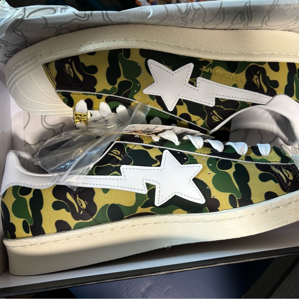 Adidas Superstar 80s BAPE Camo Sneakers